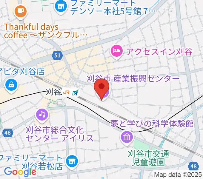 刈谷市産業振興センターの地図