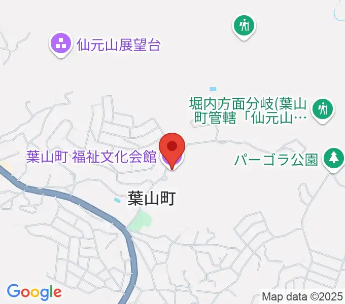 葉山町福祉文化会館の地図