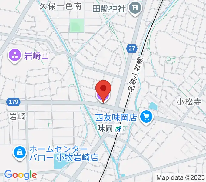 小牧市味岡市民センターの地図