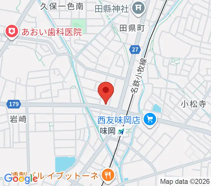 小牧市味岡市民センターの地図