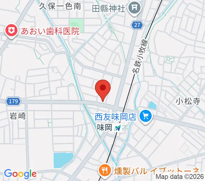 小牧市味岡市民センターの地図