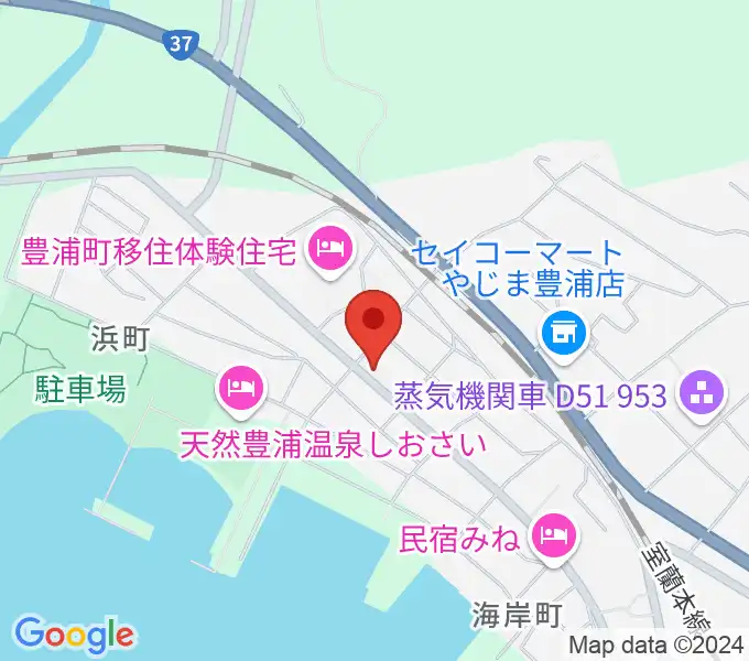 豊浦町地域交流センター とわにーの地図