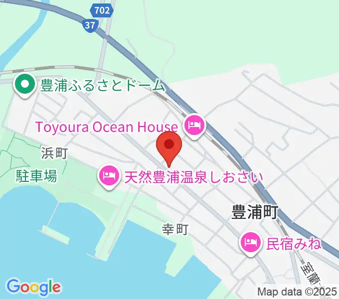 豊浦町地域交流センター とわにーの地図