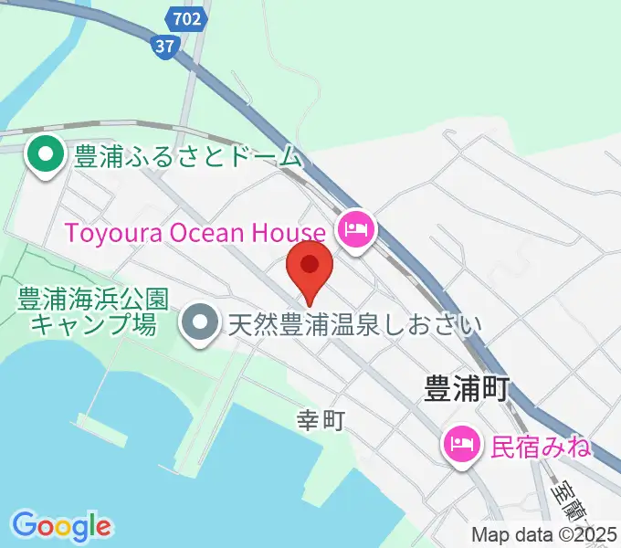 豊浦町地域交流センター とわにーの地図