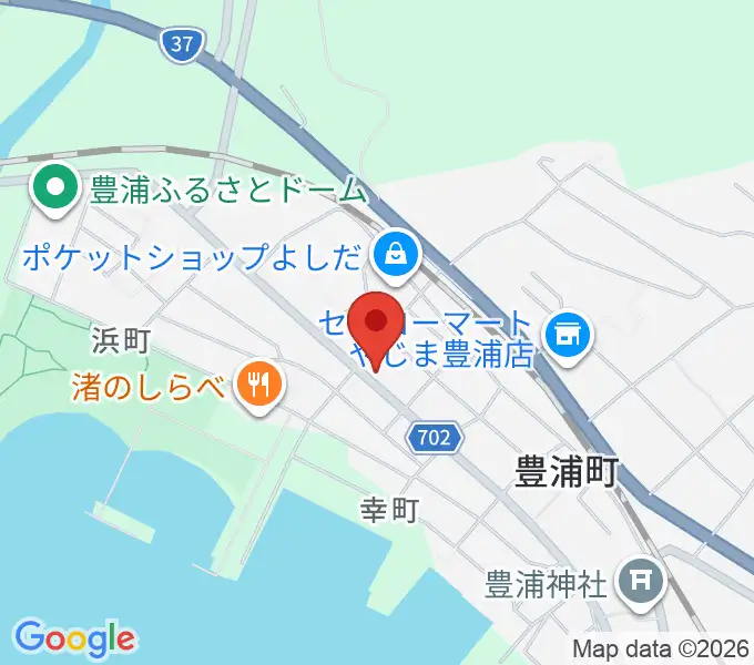 豊浦町地域交流センター とわにーの地図