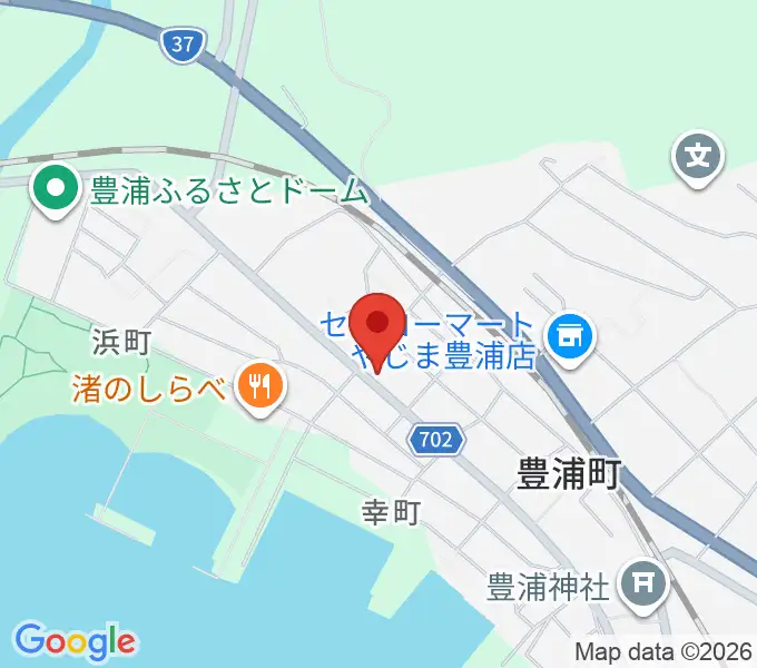 豊浦町地域交流センター とわにーの地図