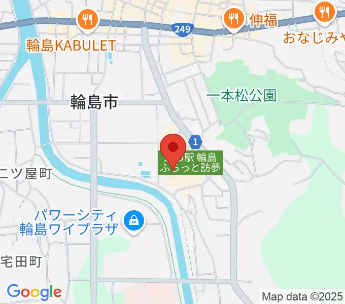 輪島市文化会館の地図