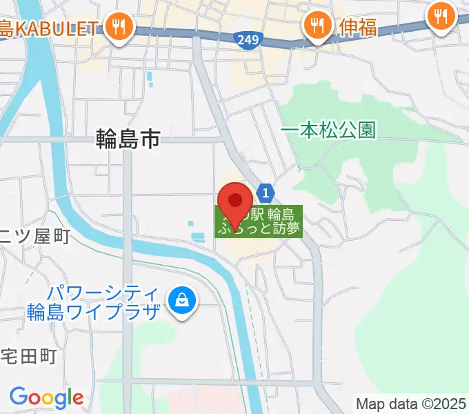 輪島市文化会館の地図
