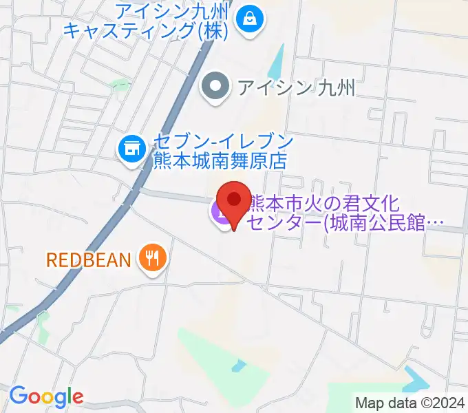 火の君文化ホールの地図