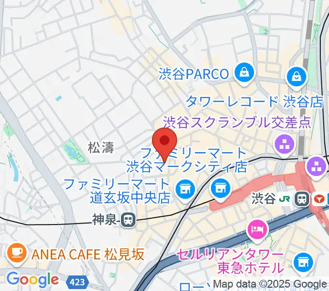 シネマヴェーラ渋谷の地図