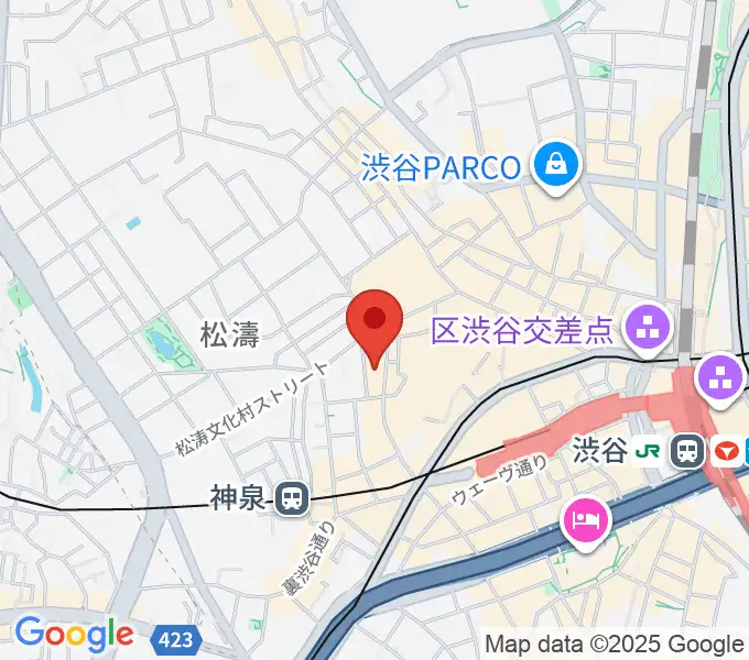 シネマヴェーラ渋谷の地図