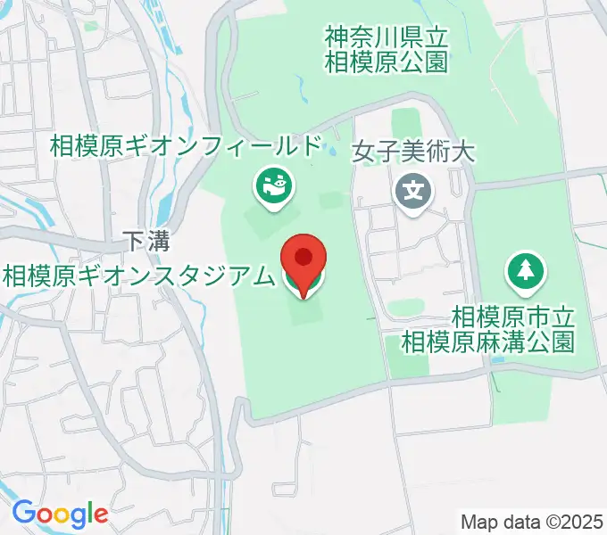 相模原ギオンスタジアムの地図