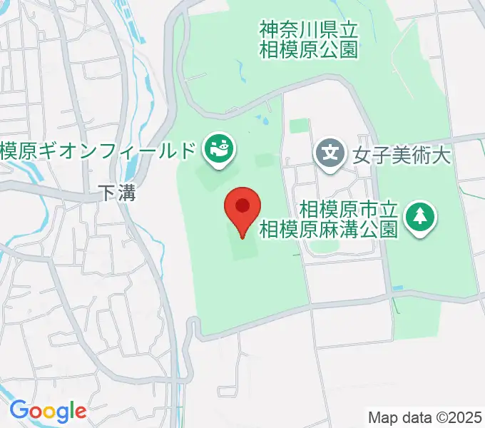 相模原ギオンスタジアムの地図