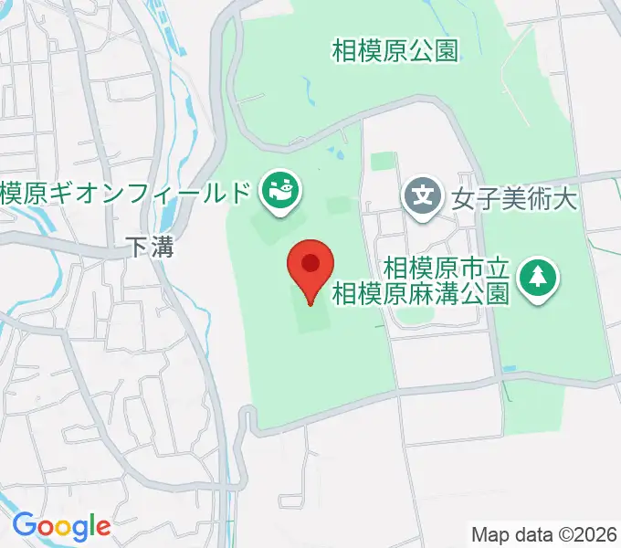 相模原ギオンスタジアムの地図