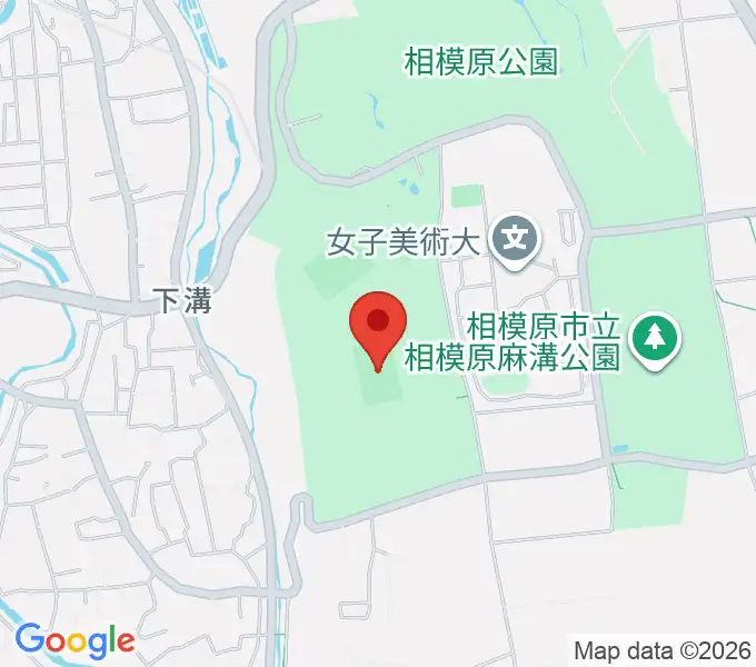 相模原ギオンスタジアムの地図