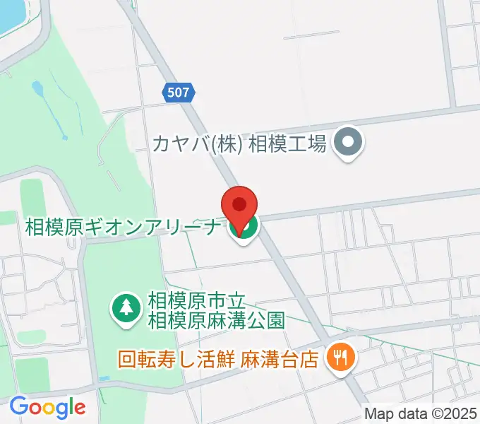 相模原ギオンアリーナの地図