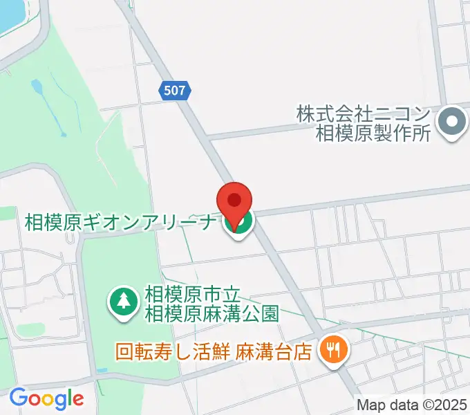 相模原ギオンアリーナの地図