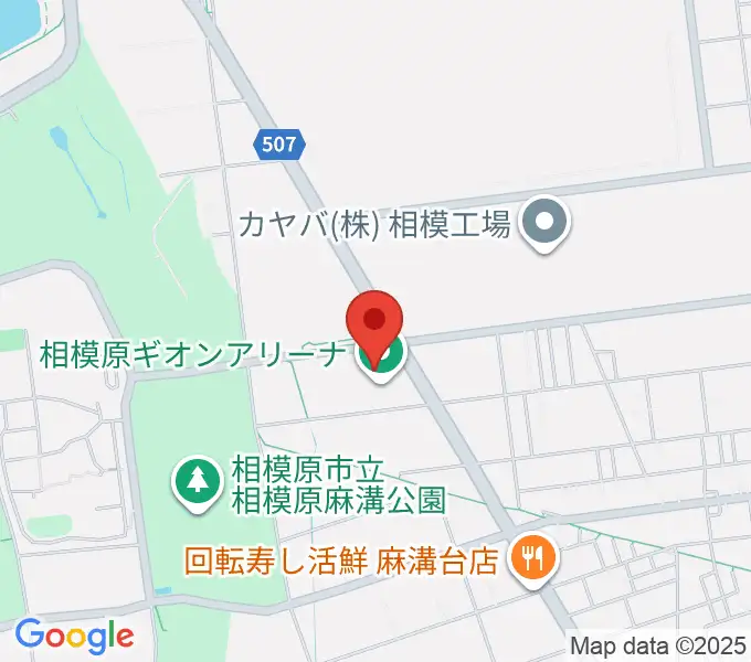 相模原ギオンアリーナの地図