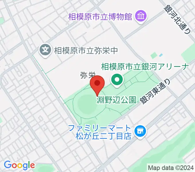 サーティーフォー相模原球場の地図