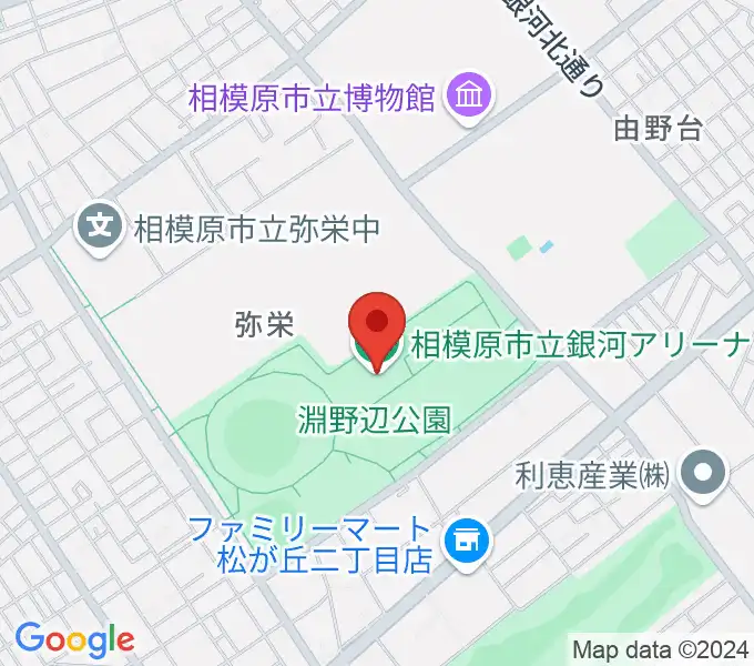 銀河アリーナの地図