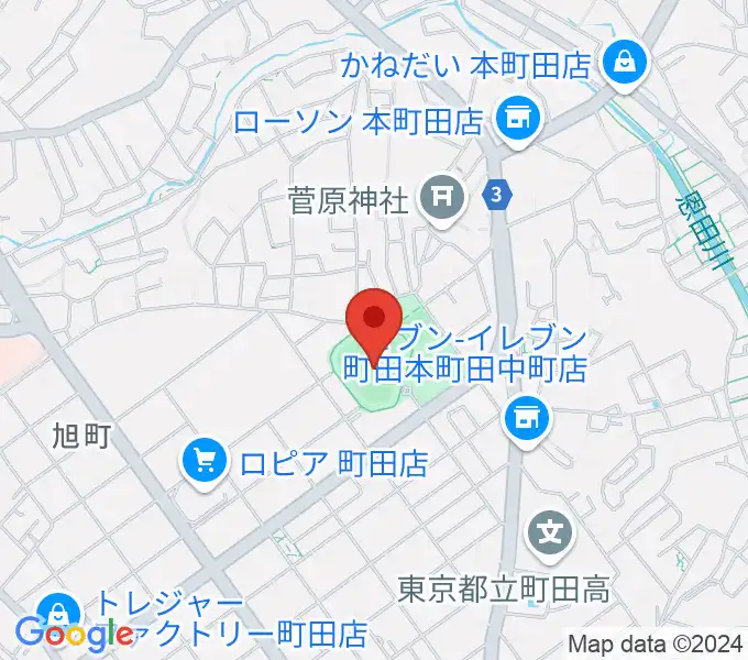 町田市民球場の地図