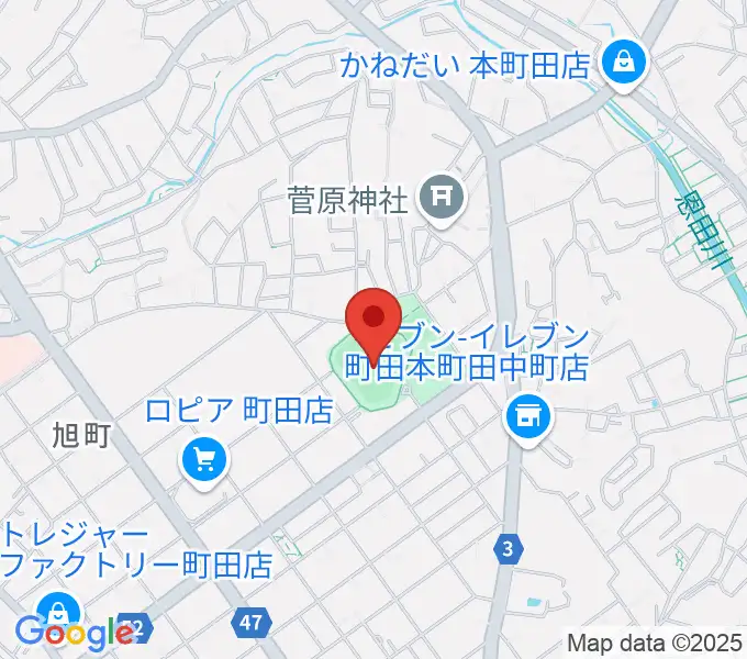 町田市民球場の地図