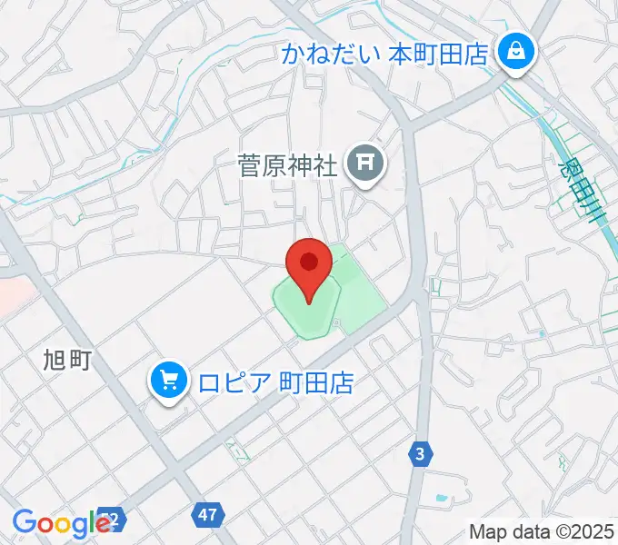 町田市民球場の地図