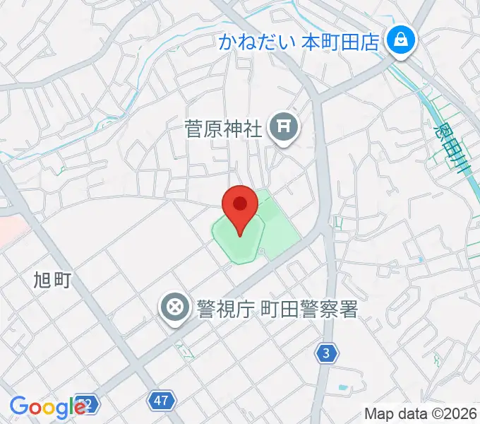 町田市民球場の地図