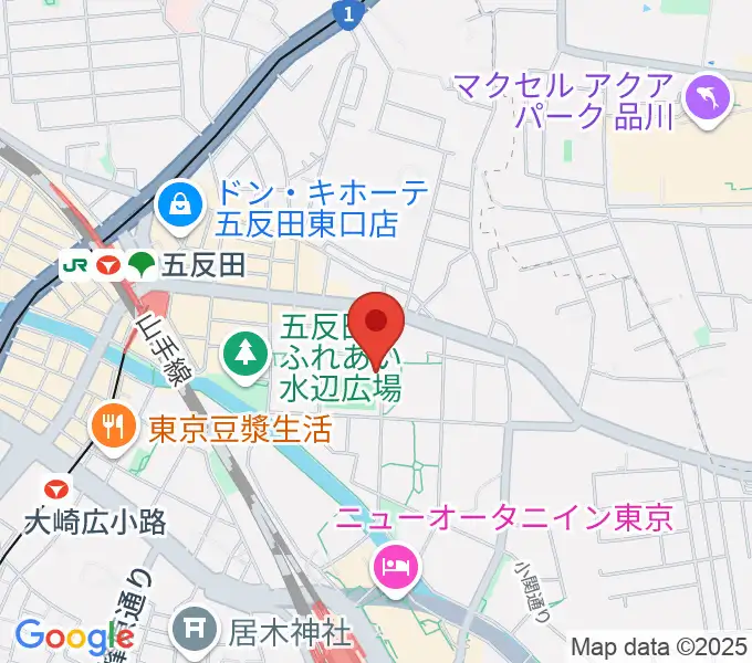 品川区立総合体育館の地図