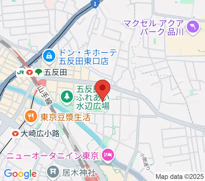品川区立総合体育館の地図