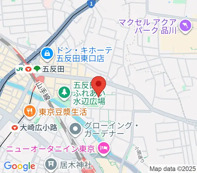 品川区立総合体育館の地図
