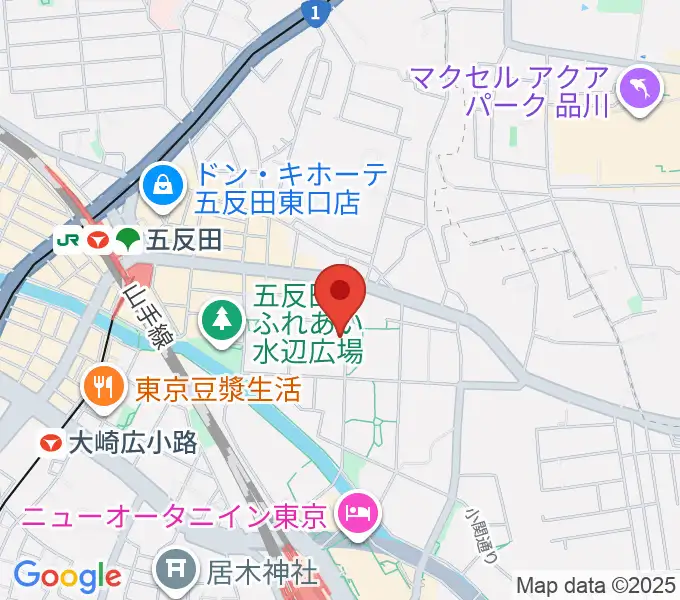 品川区立総合体育館の地図