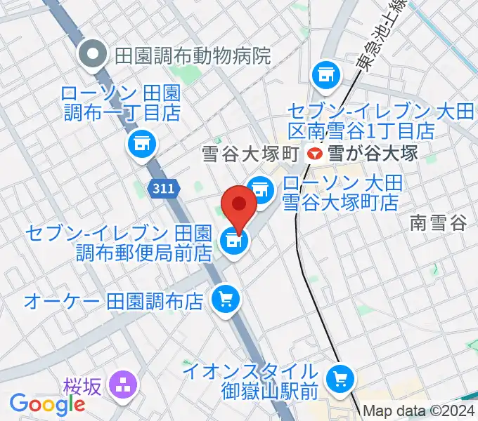 Studio PJの地図