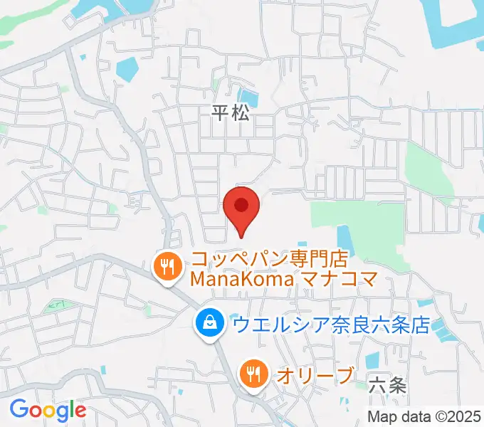 学園前南フルート・クラリネット教室の地図