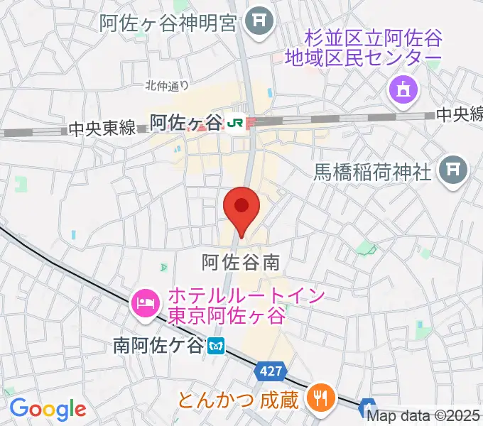 阿佐ヶ谷マンホールネクストの地図