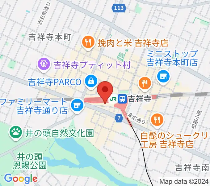 吉祥寺DAYDREAMの地図