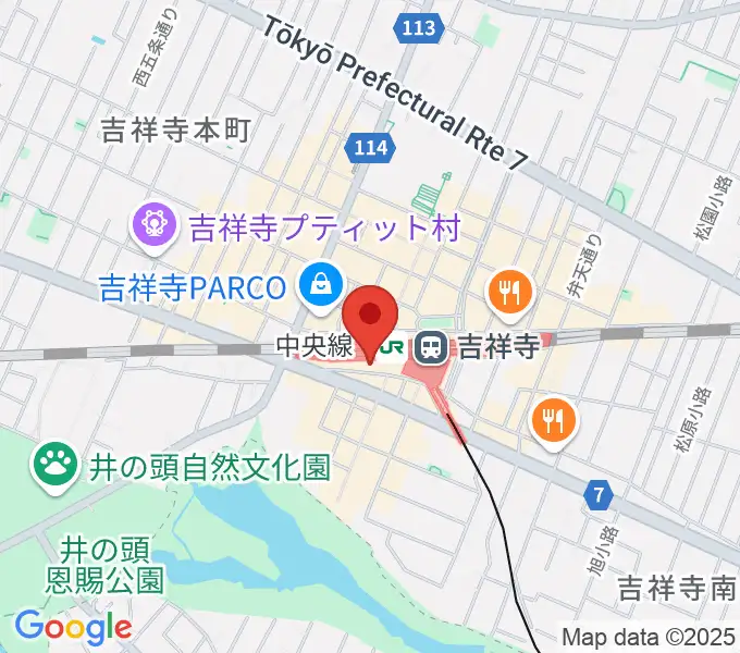 吉祥寺DAYDREAMの地図