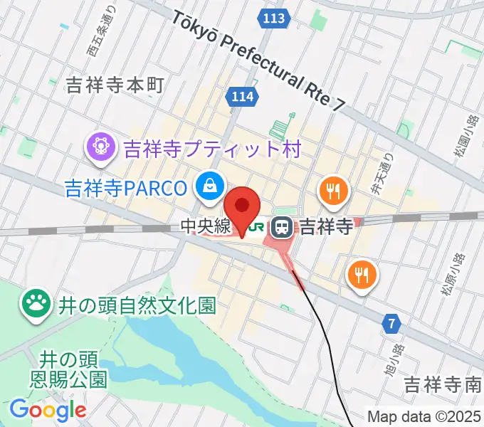 吉祥寺DAYDREAMの地図