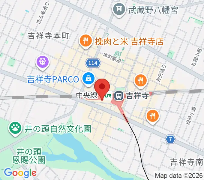 吉祥寺DAYDREAMの地図