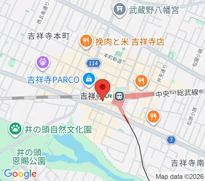 吉祥寺DAYDREAMの地図