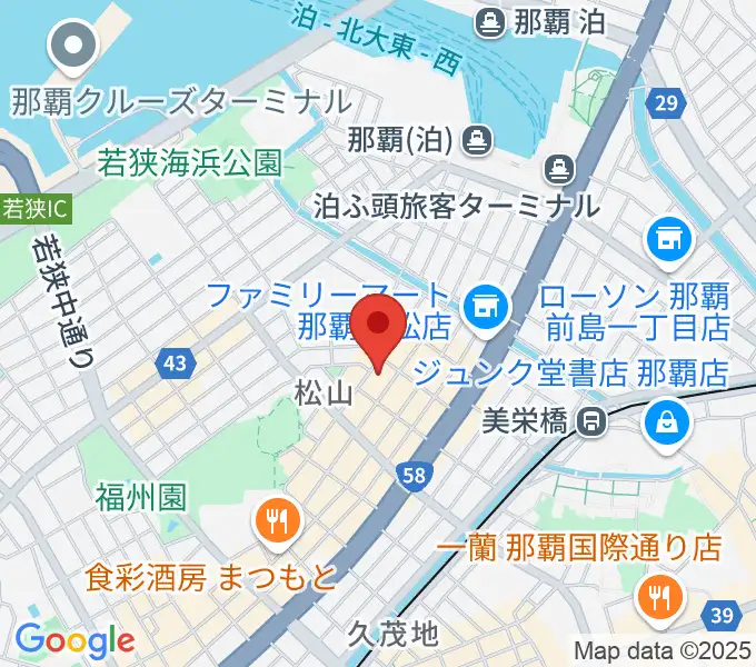 ドラムショップハルの地図