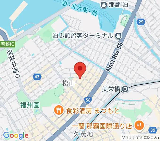 ドラムショップハルの地図