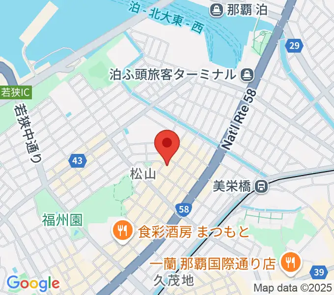 ドラムショップハルの地図