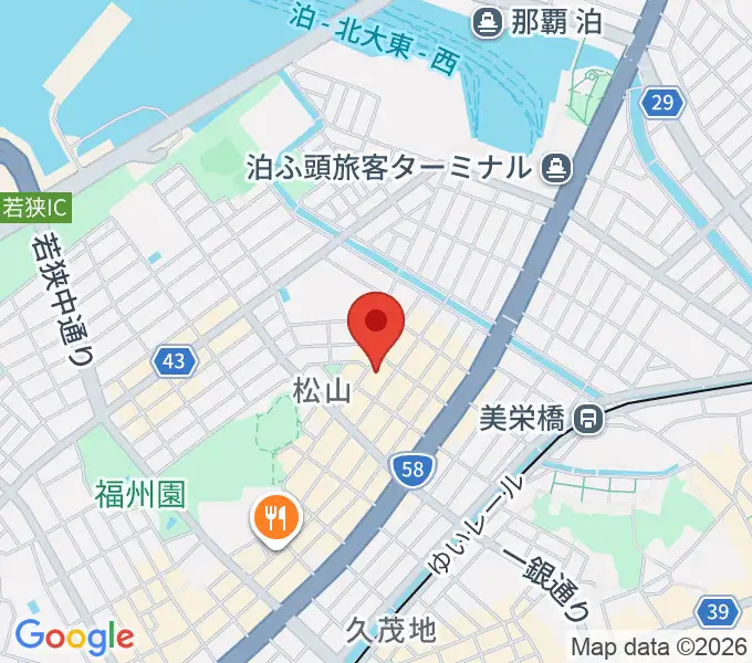 ドラムショップハルの地図