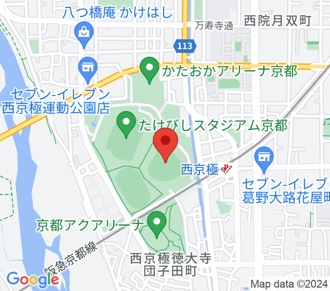 わかさスタジアム京都の場所