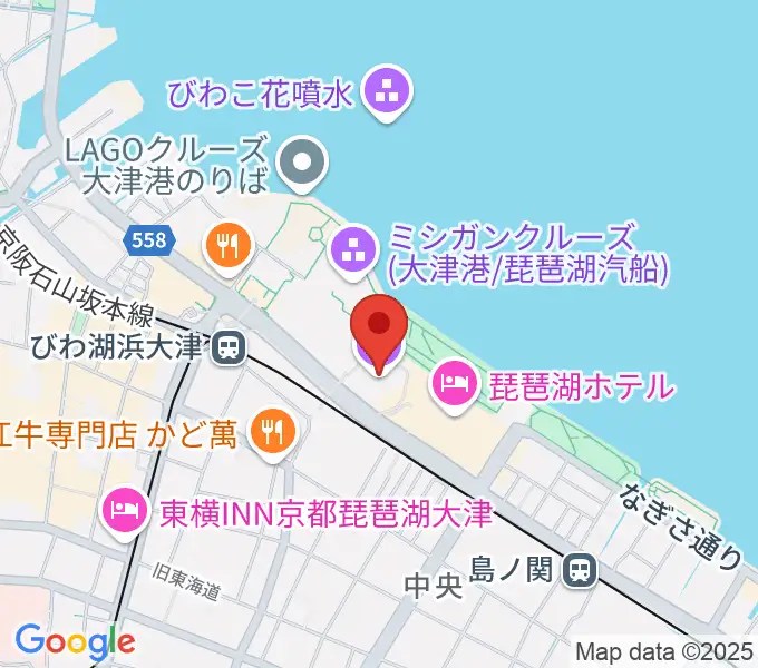 大津アレックスシネマの地図