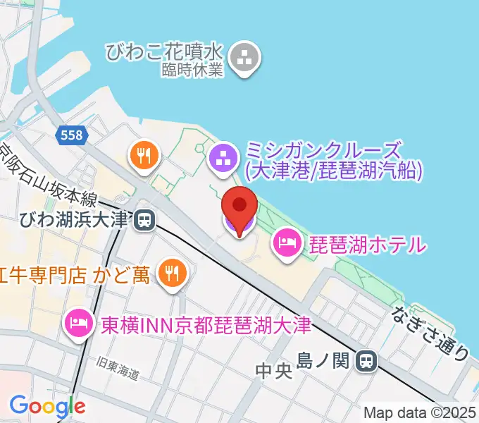 大津アレックスシネマの地図