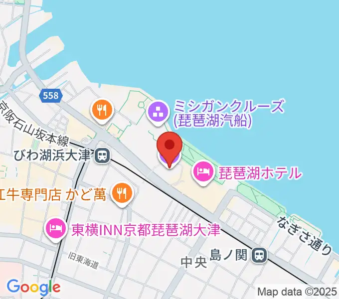 大津アレックスシネマの地図