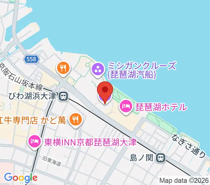 大津アレックスシネマの地図