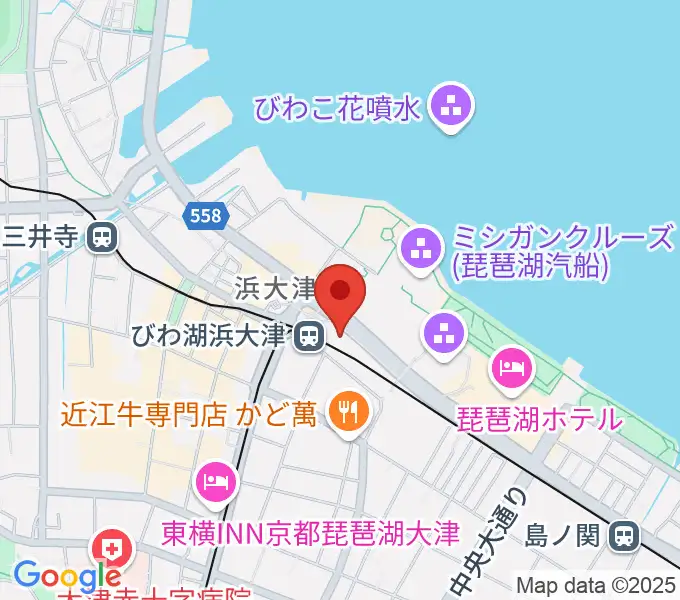スカイプラザ浜大津の地図